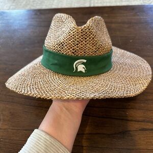 Nike Team Michigan State Spartans Straw Golf Sun Hat Wide Brim